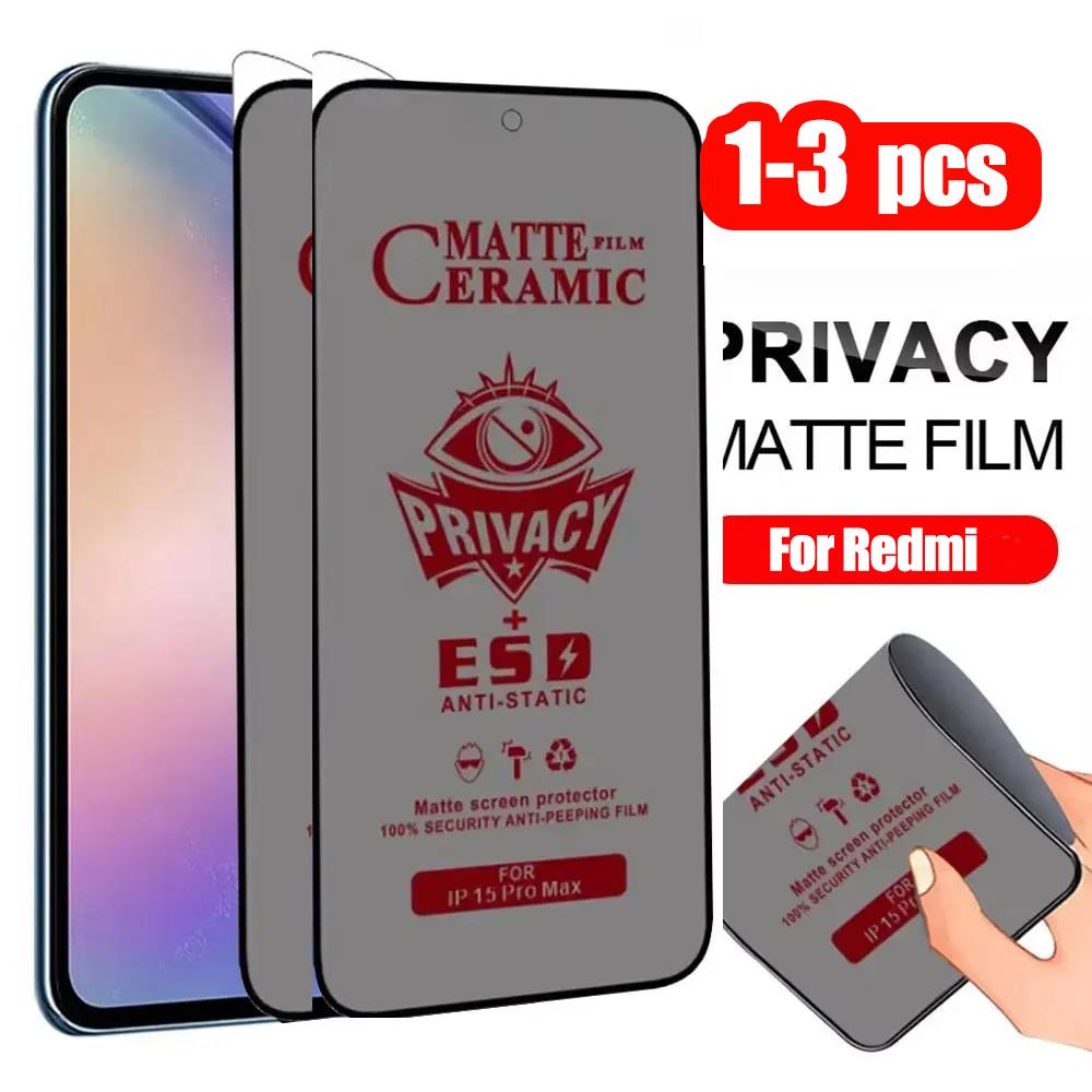 Xiaomi Redmi Note 14 - 1-3 stuks Matte Keramische Privacyfolie voor