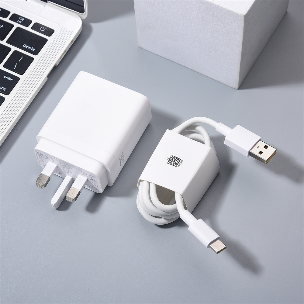 Realme Gt 6 - 100W Max Supervooc-oplader UK Power Wall-oplaadadapter