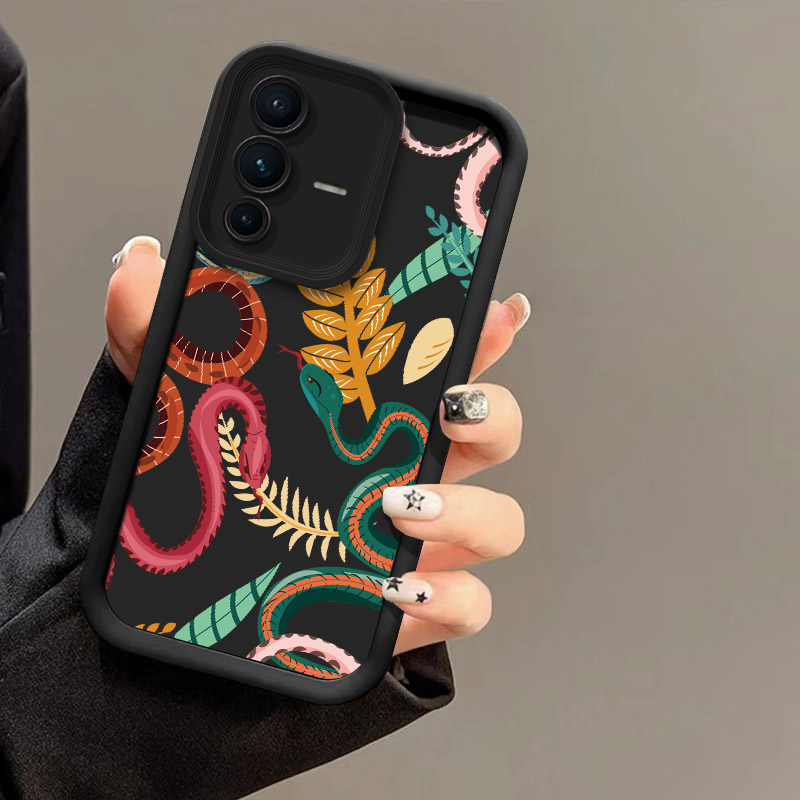 Vivo V40 - Luxe slangenprint telefoonhoesje voor Vivo V70