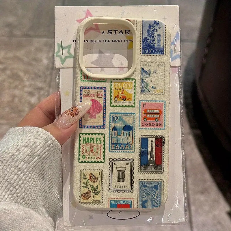 Apple Iphone 16 - Levendige Retro Stempel Lichee Design Telefoonhoesje