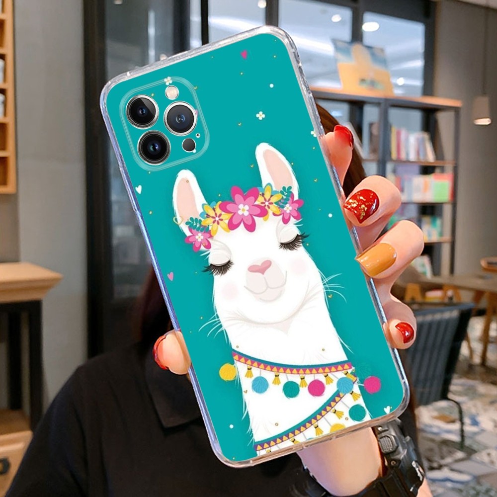 Cartoon Lama Telefoon Hoesje V - Apple Iphone 15 Pro Max recensie en prijs