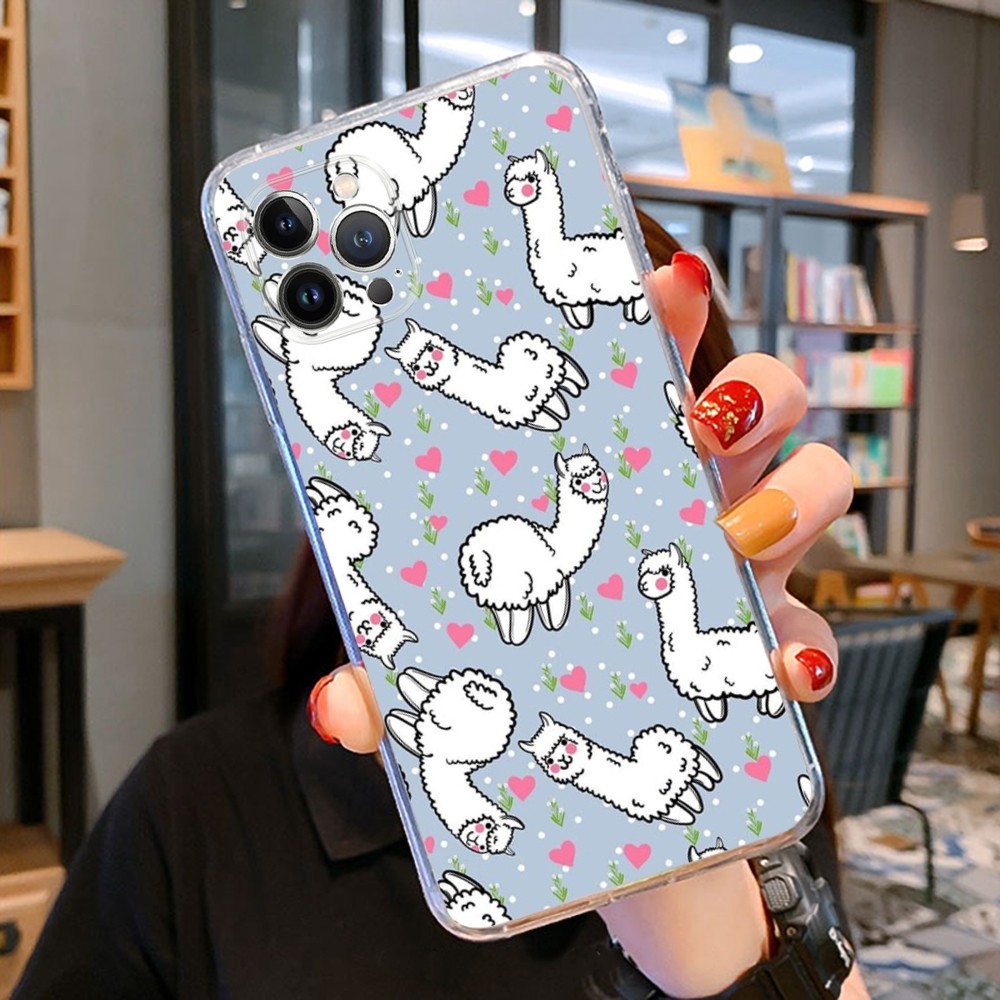 Cartoon Lama Telefoon Hoesje V - Apple Iphone 15 Pro Max recensie en prijs