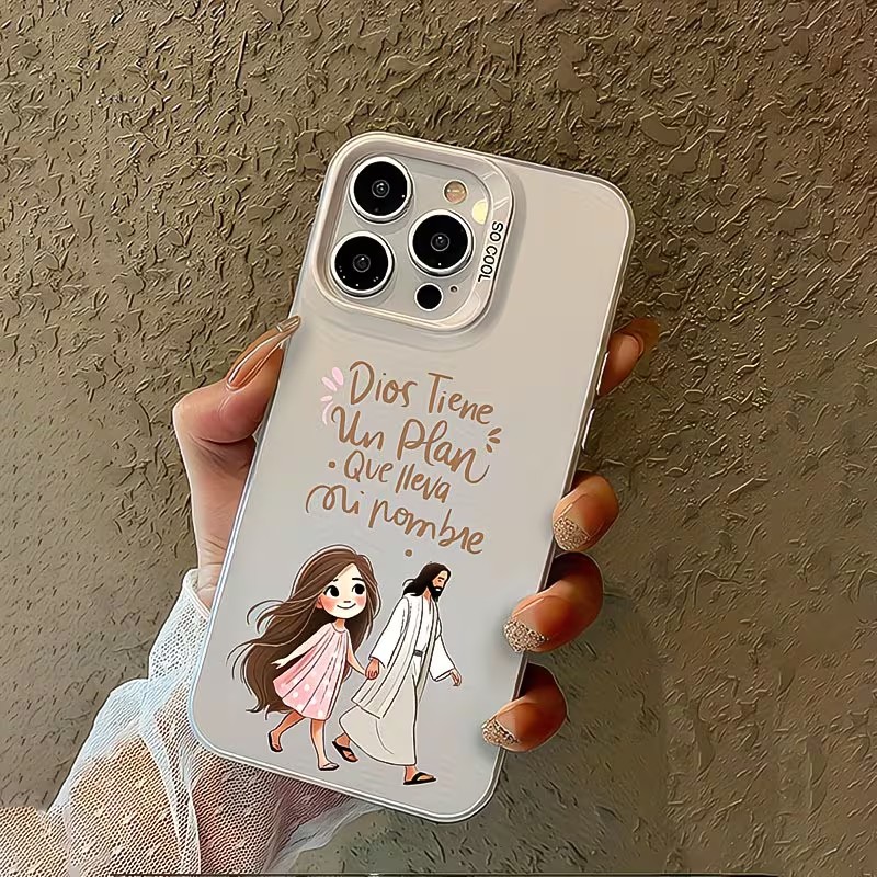 Schattig meisje loopt met God  - Apple Iphone 15 Pro Max recensie en prijs