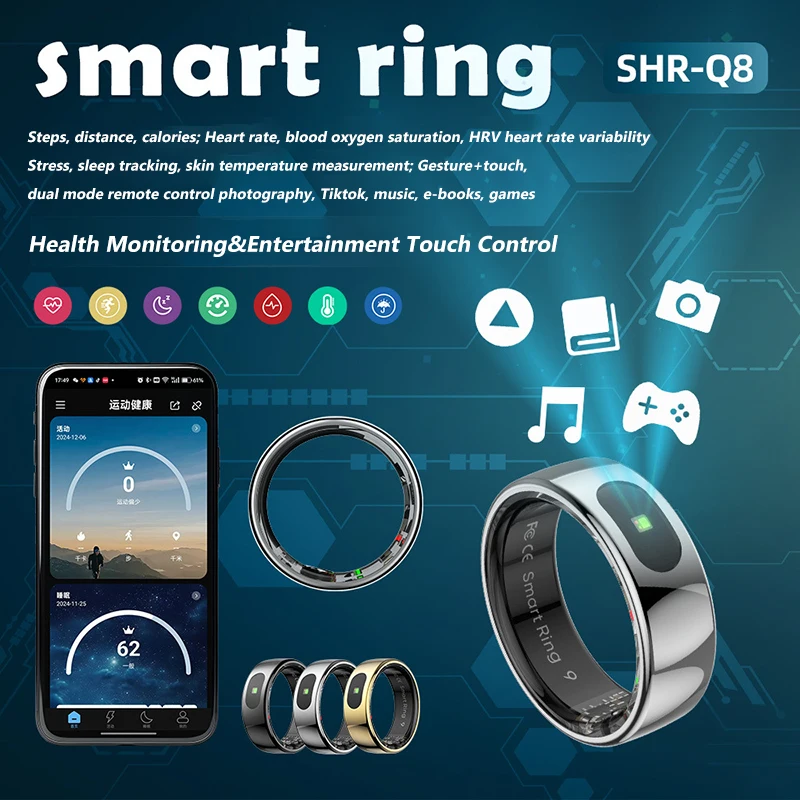 R08 Smart Ring Mannen Vrouwen  - Temperature Ring Skin recensie en prijs
