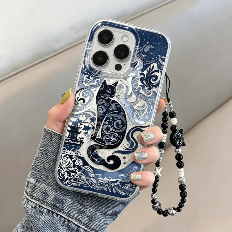 Blauwe Totem Kat Design Armban - Vivo Y28 recensie en prijs