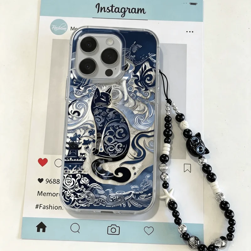 Blauwe Totem Kat Design Armban - Vivo Y28 recensie en prijs